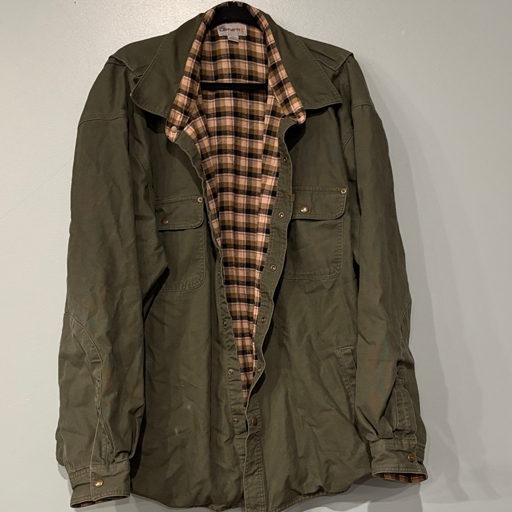 Olive Green Men's Carhartt Shacket